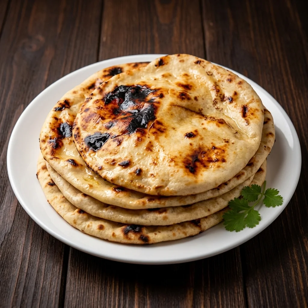 Tandoori Naan at Dawat India Restaurant Regina